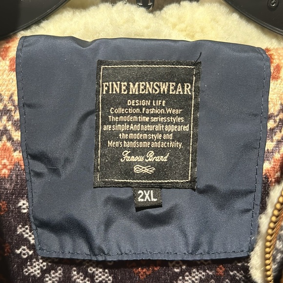 Fleece lined men’s coat - Picture 3 of 8